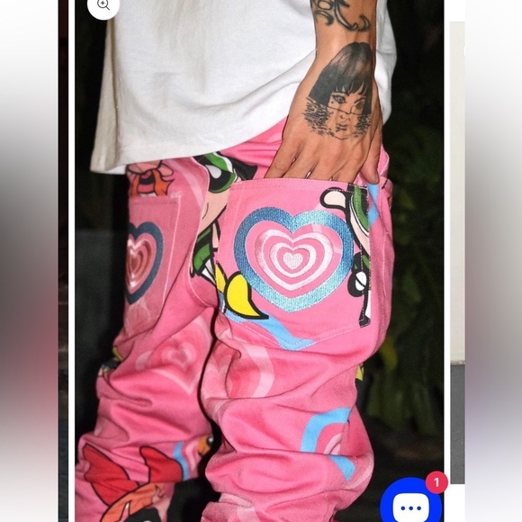 AONE4SURE The Powerpuff Girls Pink Unisex Pants - Picture 3 of 13